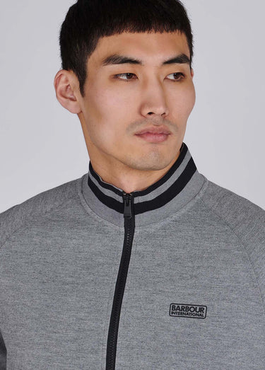 Barbour International Vesten Radius raglan zip thru - anthracite marl