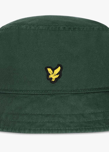 Lyle & Scott Bucket Hats Cotton twill bucket hat - jade green