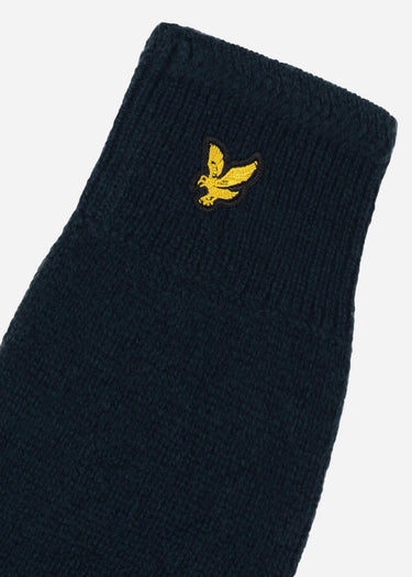 Lyle & Scott Handschoenen Racked ribbed gloves - dark navy