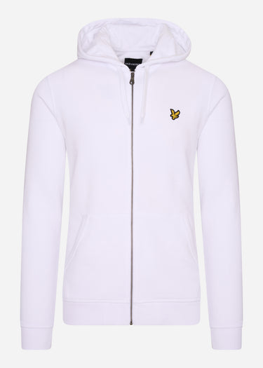 Lyle & Scott Vesten Zip through hoodie - white