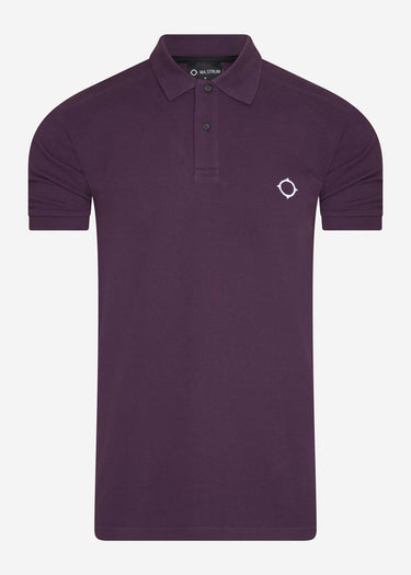 MA.Strum Polo's SS pique polo - aubergine