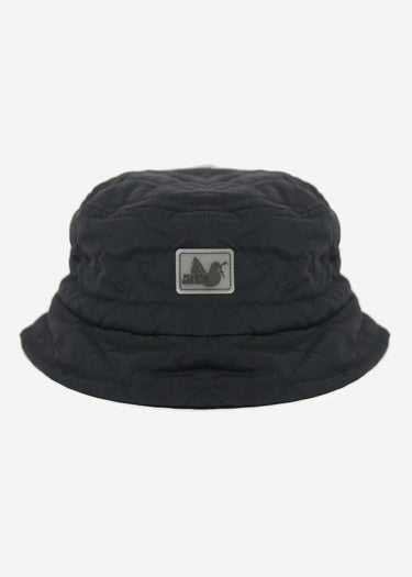 Peaceful Hooligan Bucket Hats Quilted bucket hat - black