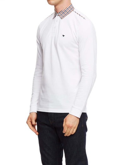 Weekend Offender Longsleeve Polo's Bentvena - white