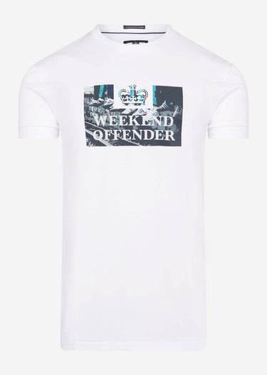 Weekend Offender T-shirts Saturdays tee - white