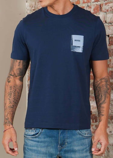 Hugo Boss T-shirts Te_plain - open blue