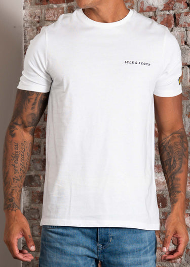 Lyle & Scott T-shirts Embroidered t-shirt - white jet black