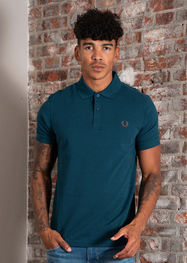Fred Perry Polo's Plain polo - dark petrol shaded stone