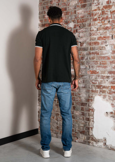 Fred Perry Polo's Twin tipped fred perry shirt - night green snow white snow white