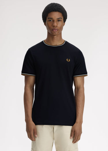 Fred Perry T-shirts Twin tipped t-shirt - black P69