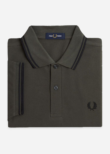 Fred Perry Polo's Twin tipped fred perry polo shirt- field green black