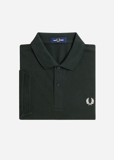 Fred Perry Polo's  Plain fred perry shirt - night green snow white 