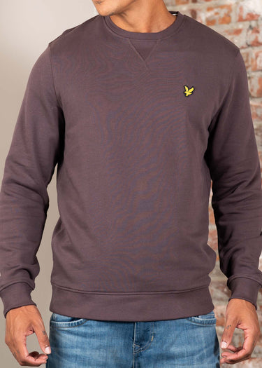 Lyle & Scott Truien Crew neck brushed sweatshirt - espresso
