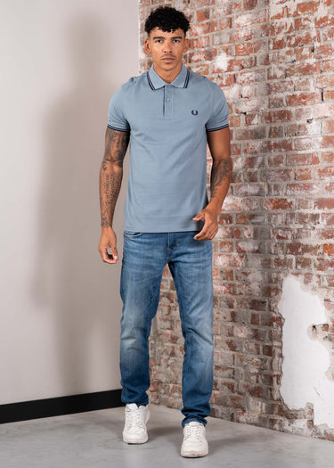 Fred Perry Polo's Twin tipped polo - stockport blue navy