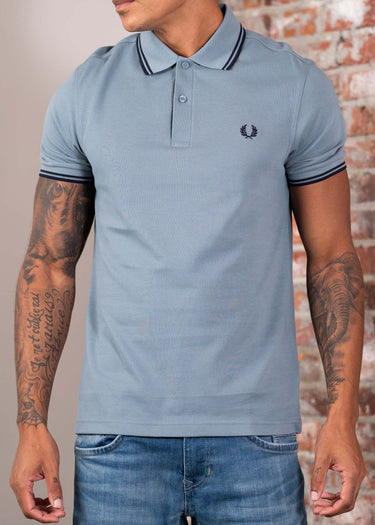 Fred Perry Polo's Twin tipped polo - stockport blue navy