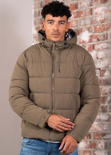 Aquascutum Jassen Sp hooded puffer - army green