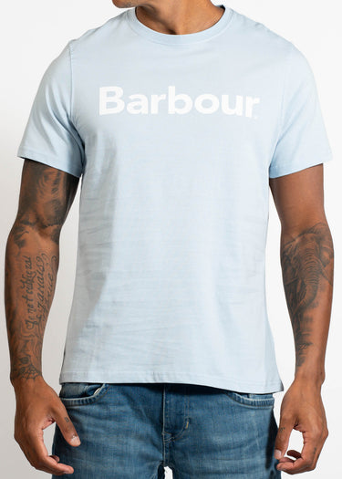 Barbour T-shirts Barbour logo t-shirt - ocean sky
