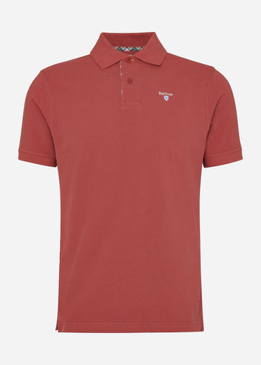 Barbour Polo's Barbour tartan pique polo shirt - red spice