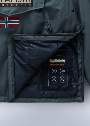 Napapijri Jassen Winter Rainforest overhead jacket next - green urban