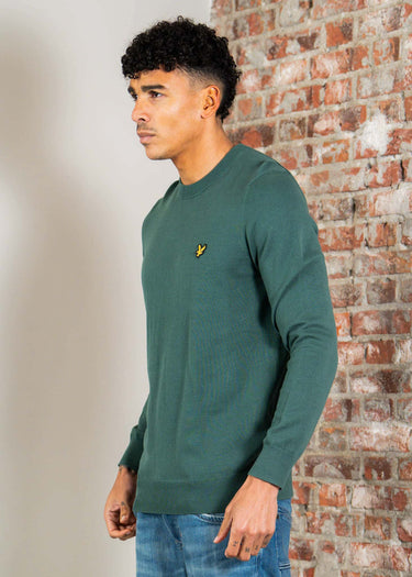 Lyle & Scott Truien Cotton crew neck jumper - everglade