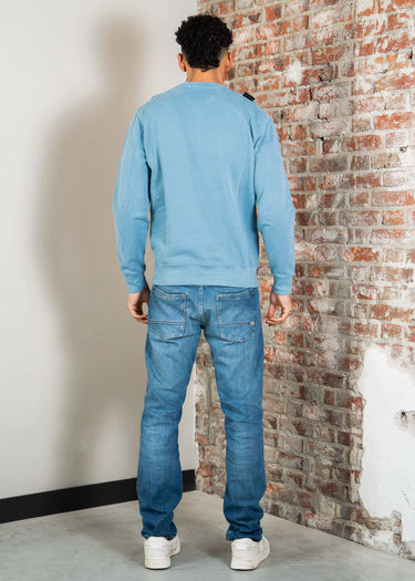 MA.Strum Truien Mastrum crew sweat - aegean blue