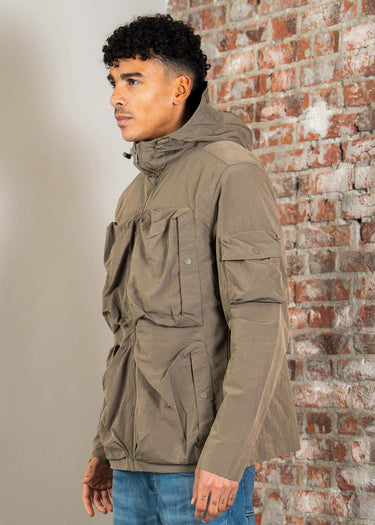 Lyle & Scott Jassen Lightweight ripstop windcheater - khaki ash