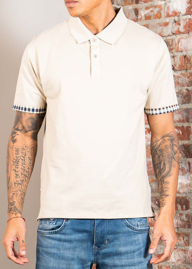 Aquascutum Polo's Cc stretch piqué sleeve polo - beige