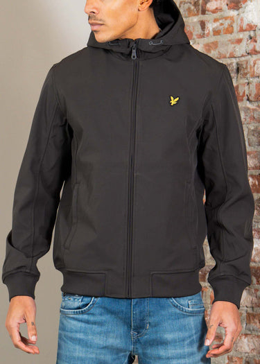 Lyle & Scott Jassen Mesh back softshell jacket - gunmetal