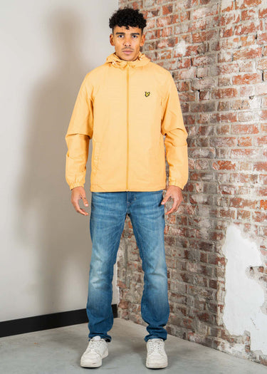 Lyle & Scott Jassen Zip through hooded jacket - honeycomb