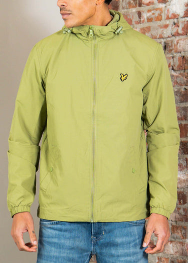Lyle & Scott Jassen Zip through hooded jacket - shrub green
