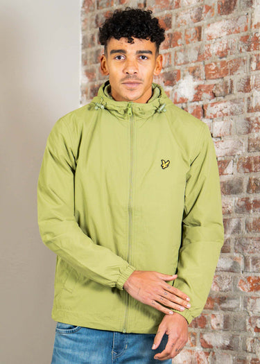 Lyle & Scott Jassen Zip through hooded jacket - shrub green