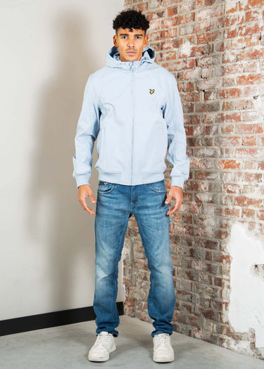 Lyle & Scott Jassen Mesh back softshell jacket - opal blue