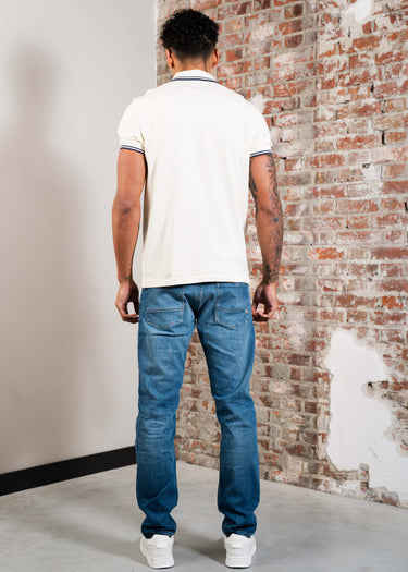 Fred Perry Polo's Twin tipped fred perry polo shirt- ecru tennis blue