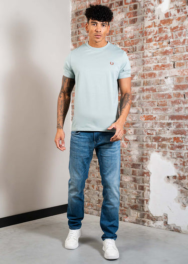 Fred Perry T-shirts Ringer t-shirt - silver blue