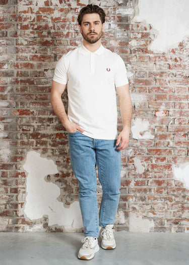 Fred Perry Polo's The fred perry polo shirt- lghecru cinnamon
