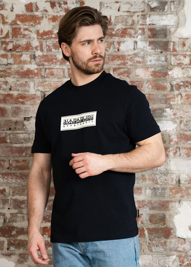 Napapijri T-shirts S box logo - black