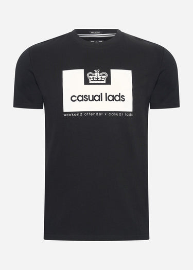 Weekend Offender T-shirts Casual Lads t-shirt - black
