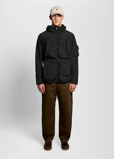 Lyle & Scott Jassen Lightweight ripstop windcheater - jet black