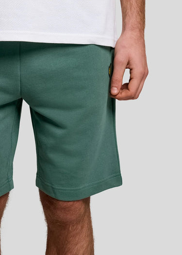 Lyle & Scott Korte Broeken Plain sweat short - everglade