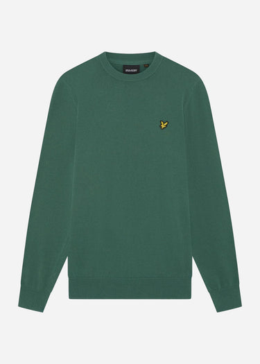 Lyle & Scott Truien Cotton crew neck jumper - everglade