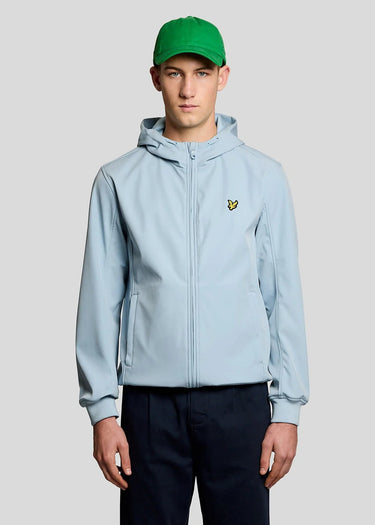 Lyle & Scott Jassen Mesh back softshell jacket - opal blue