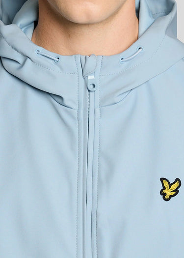 Lyle & Scott Jassen Mesh back softshell jacket - opal blue