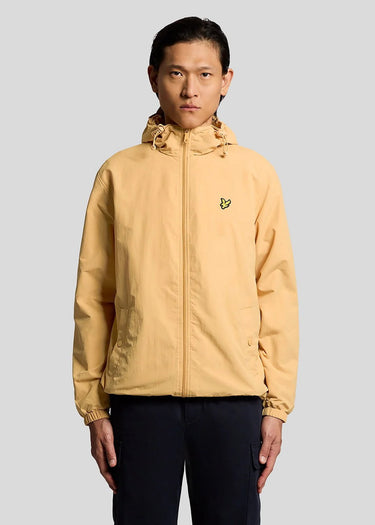 Lyle & Scott Jassen Zip through hooded jacket - honeycomb