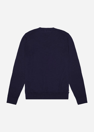 Aquascutum Truien Merino wool active patch - navy