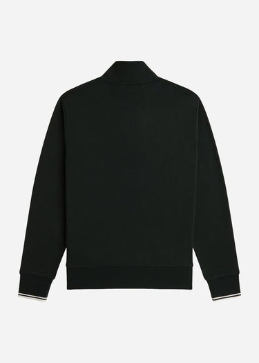 Fred Perry Truien Half zip sweatshirt - night green snow white