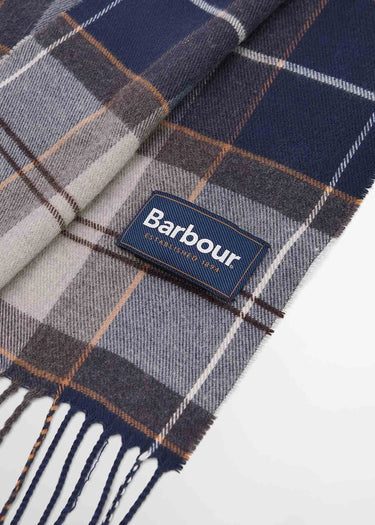 Barbour Sjaals Galingale tartan scarf - grey midnight tartan