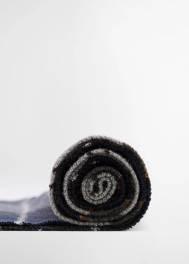 Barbour Sjaals Galingale tartan scarf - grey midnight tartan