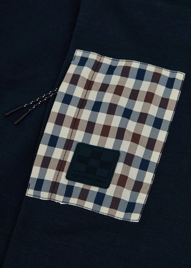 Aquascutum Hoodies Lamina pocket fz hoodie - navy