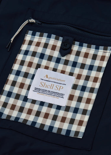 Aquascutum Jassen Shell sp hooded jacket - navy