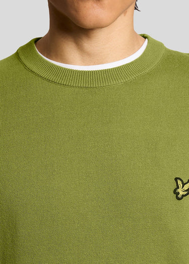 Lyle & Scott Truien Cotton crew neck jumper - shrub green