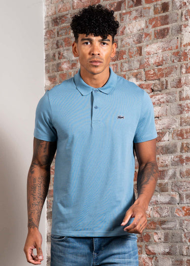 Lacoste Polo's Short sleeved ribbec collar polo shirt - limestone